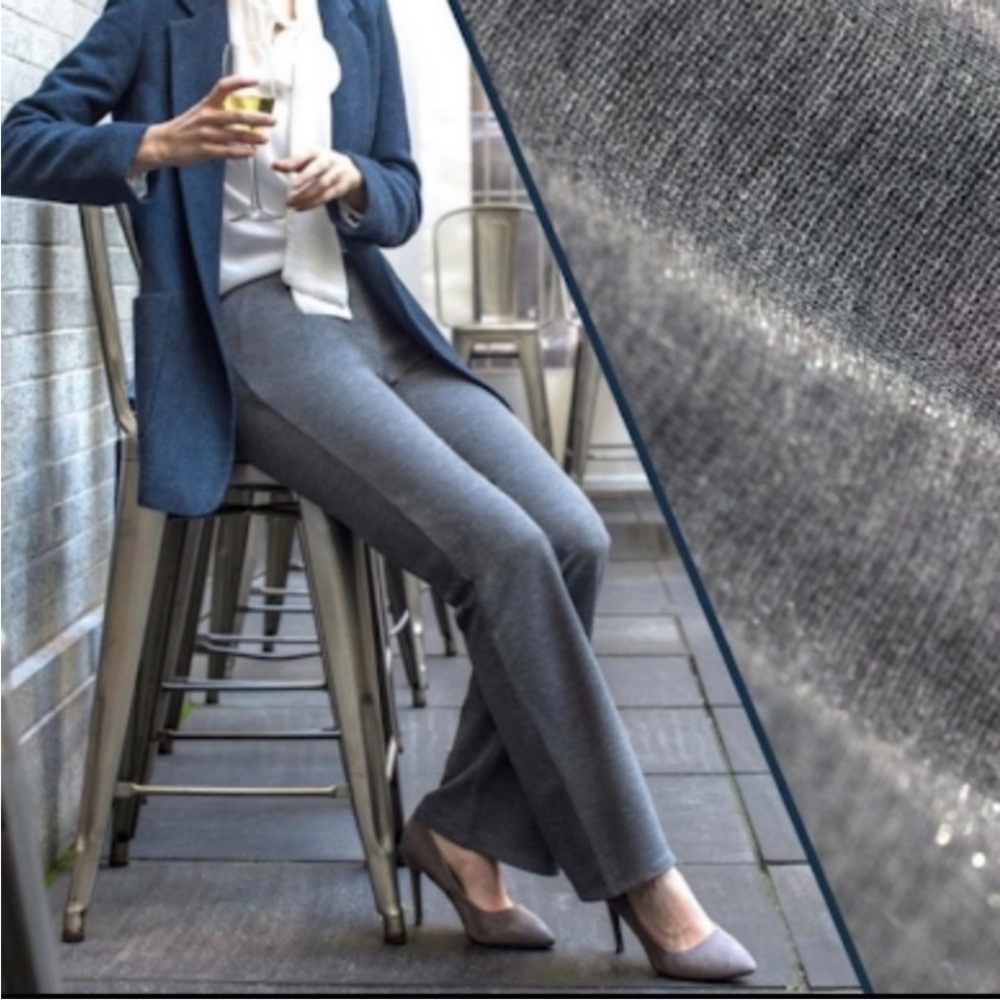 Betabrand Dress Yoga Pants Boot Cut Classic Stretch Work Trousers Med Petite